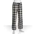 pj salvage white back to black plaid cotton pajama pants