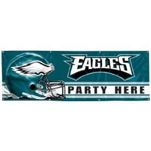  Philadelphia Eagles 2x6 Vinyl Banner: Sports & Outdoors