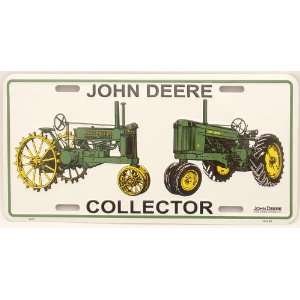  John Deere Collector License Plate, 2 tractors: Sports 