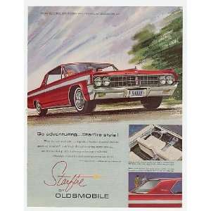  1963 Red Oldsmobile Starfire Print Ad (3897)