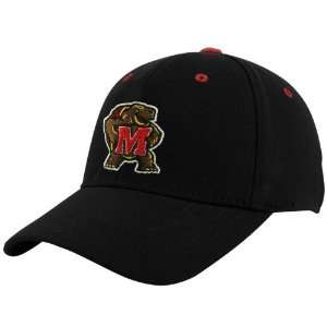   World Maryland Terrapins Black Basic Logo 1 Fit Hat