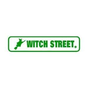  WITCH STREET cult halloween evil road sign