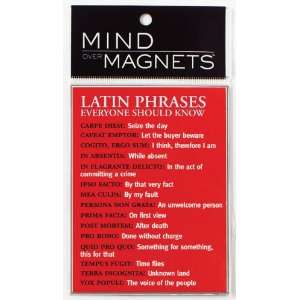 Latin Phrases Fridge Magnet:  Kitchen & Dining