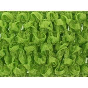  Woven Crochet Stretch Fabric Headbands (2.5) Apple Green 