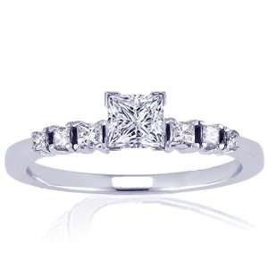   Ring 14K SI1 G COLOR IGI CUT VERY GOOD Fascinating Diamonds Jewelry