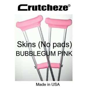 Crutcheze Skins Underarm Crutch and Grip Covers No Pads Bubblegum Pink 