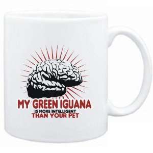 Mug White  My Green Iguana is more intelligent than your pet 