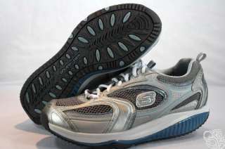 SKECHERS Sketchers Shape Ups Accelorators Silver Shoes 12320 New size 