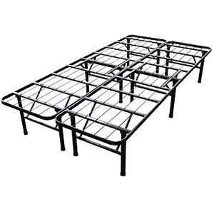 Folding Platform Metal Bed Steel Frame Cal King/King/Queen/Full/Twin 