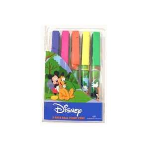  Disney Mickey Mouse Ballpoint Pen Set : 5 pcs: Office 