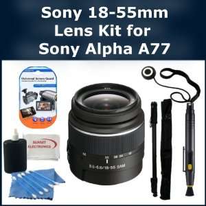  Sony 18 55mm Lens Kit for Sony Alpha SLT A77 DSLR Camera 