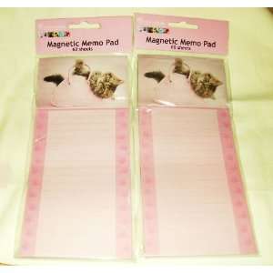  Magnetic Memo Pad   60 Sheets   Cat in Purse: Home 