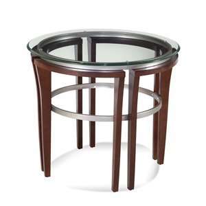 Bassett Mirror 2 piece Fusion Round End Table:  Home 
