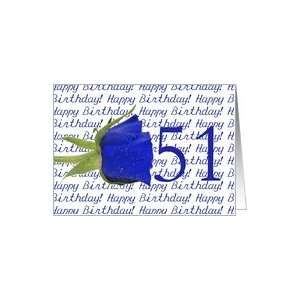  51st Happy Birthday Blue Rose Card Toys & Games