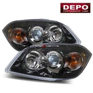  05 09 Chevy Cobalt Projector Headlights   Black by DEPO 