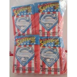  1983 Topps Superman 3 Movie Cards Unopened Polybag of 36 