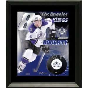  Drew Doughty Signed Framed Puck   Memorabilia: Sports 