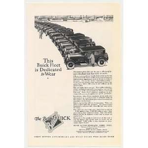  1926 Buick Test Fleet of Cars Dedicated to Wear Print Ad 