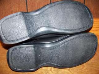 Mens size 10 leather slip on loafer mocassin casual dress shoe comfort 
