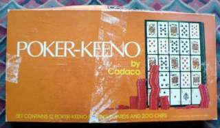 VINTAGE POKER KEENO 1977 CADACO GAME COMPLETE  