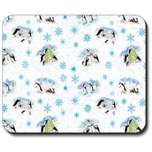  Decorative Mouse Pad Snow Penguins Christmas Electronics