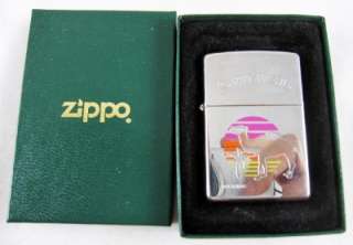 Zippo Lighter Chrome CAMEL SUNSET, NIB 250CML 921  