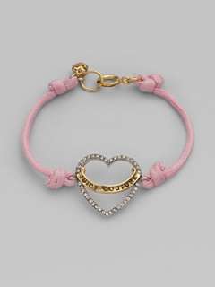 Juicy Couture   Pavé Heart Cord Bracelet    