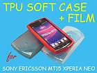   TPU Soft Cover Case +Film for Sony Ericsson Xperia Neo V MT15i GXZSA26