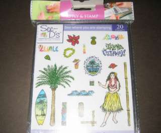 Scrapbooking Stamping See Ds Stamps Kit Tropical  