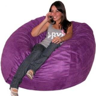 feet Purple Cozy Sac Bean Bag Chair Love Seat