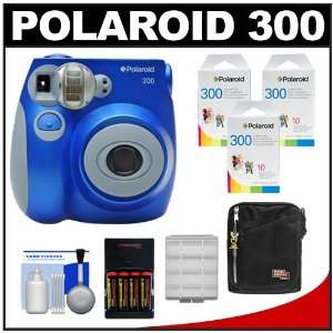 Instant Film Analog Camera (Blue) with (3) Polaroid Instant Film Pack 