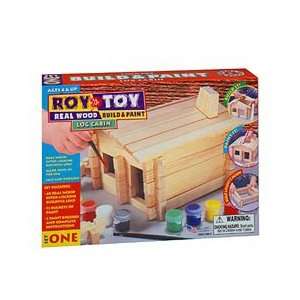  Roy Toy Build & Paint Log Cabin: Toys & Games