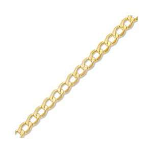   Curb Chain Bracelet   8 10K Gold 5.1mm 10K LINK BRACELETS: Jewelry