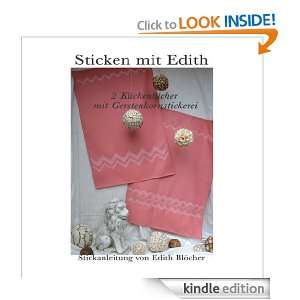 Küchentücher mit Gerstenkornstickerei (Sticken mit Edith) (German 