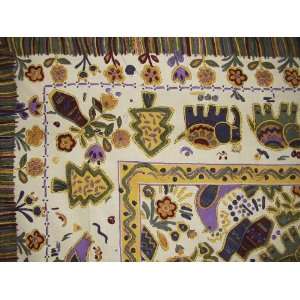    Country Home Flair Decorative Tapestry Table Twin: Home & Kitchen