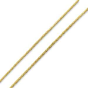   : 14K Gold Plated Silver 22 Flat Marina Chain Necklace 3mm: Jewelry