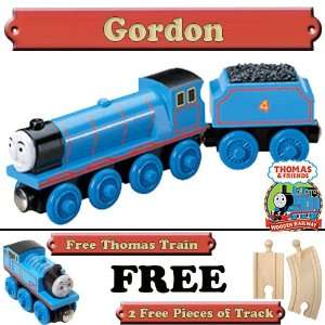  Gordon from Thomas The Tank Engine Wooden Train Set   Free 