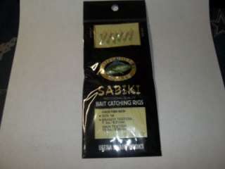 OFFSHORE ANGLER SZ 14 SABIKI BAIT CATCHING RIG GOLD HOOKS HAGE FISH 