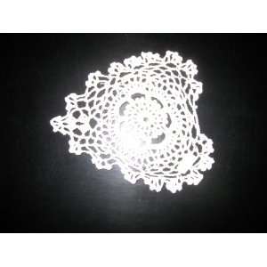  All State Hand Crafted Crocheted Doilies, 12 Round Heart Shape 