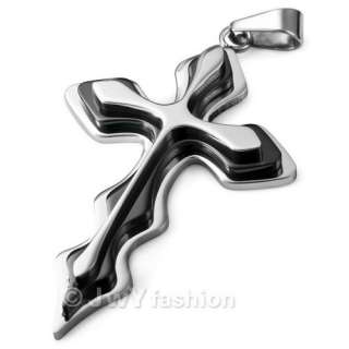 ELEGANT Cross Stainless Steel Pendant Necklace vj925  