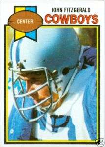1979 Topps JOHN FITZGERALD #213 Dallas Cowboys  