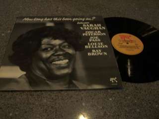 Sarah Vaughan How Long Has This Been Going On LP Pass  