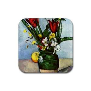  Still Life, Tulips and Apples by Paul Cezanne Square 