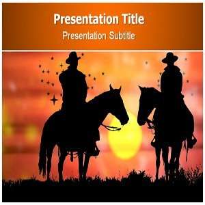 Cow Boy PowerPoint Template   Cow Boy PowerPoint (PPT) Slides   Cow 