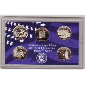 2008 Clad Statehood Quarter Set of 5 Original Mint Holder  