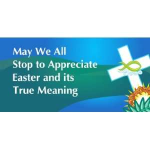    3x6 Vinyl Banner   Easter and its True Meaning 
