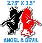 LADYANGEL & DEVIL JEEP/4X​4/CAR/TRUCK/VA​N/SUV STICKER