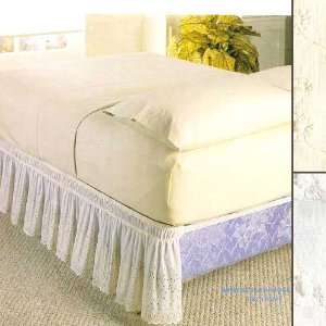 Eyelet Wraparound Bedding Collection   Queen/King Bed Skirt, Color 