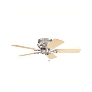   Brushed Stainless Steel Flush Mount 42 Ceiling Fan