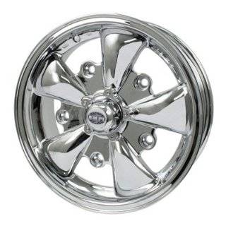 EMPI VW 8 Spoke Wheel, Silver w/Polished Lip, 5.5 4/130 